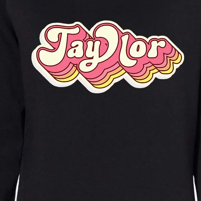 Taylor Name Personalized First Name Surname Womens California Wash Sweatshirt