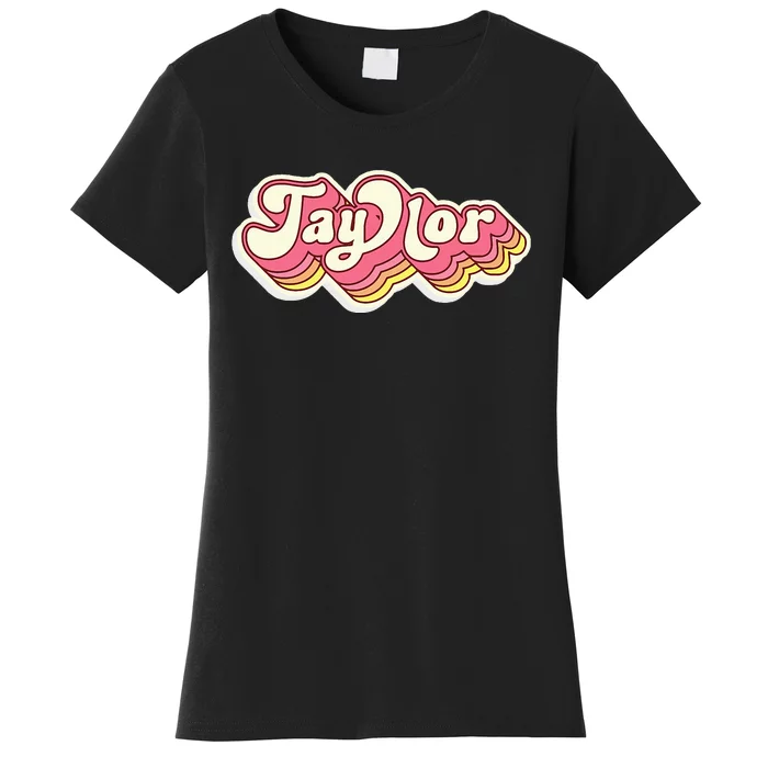 Taylor Name Personalized First Name Surname Women's T-Shirt