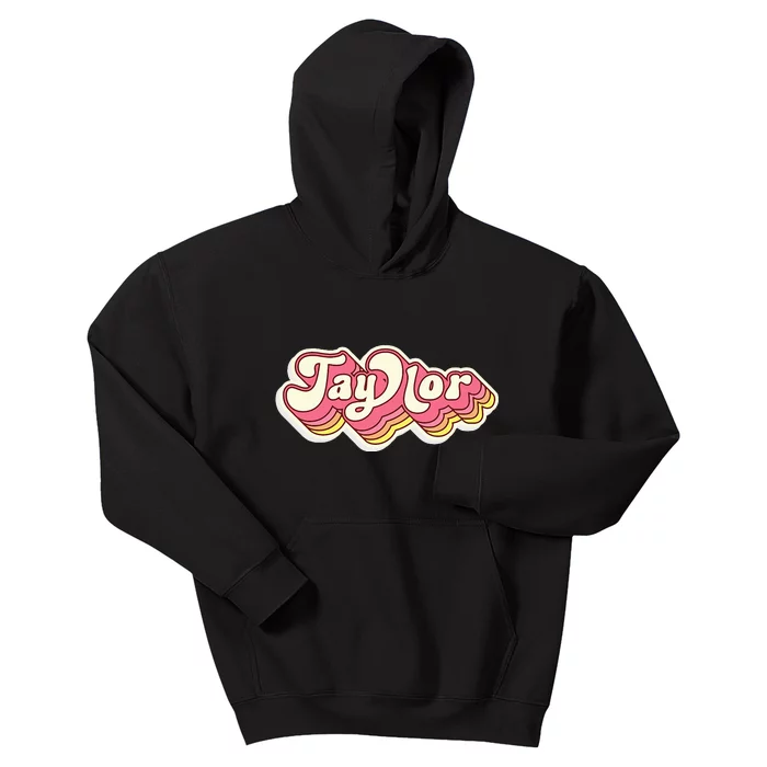 Taylor Name Personalized First Name Surname Kids Hoodie