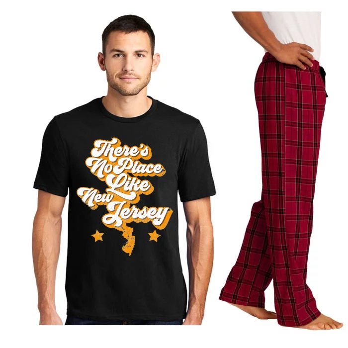 ThereS No Place Like New Jersey Home State Retro Style Pajama Set