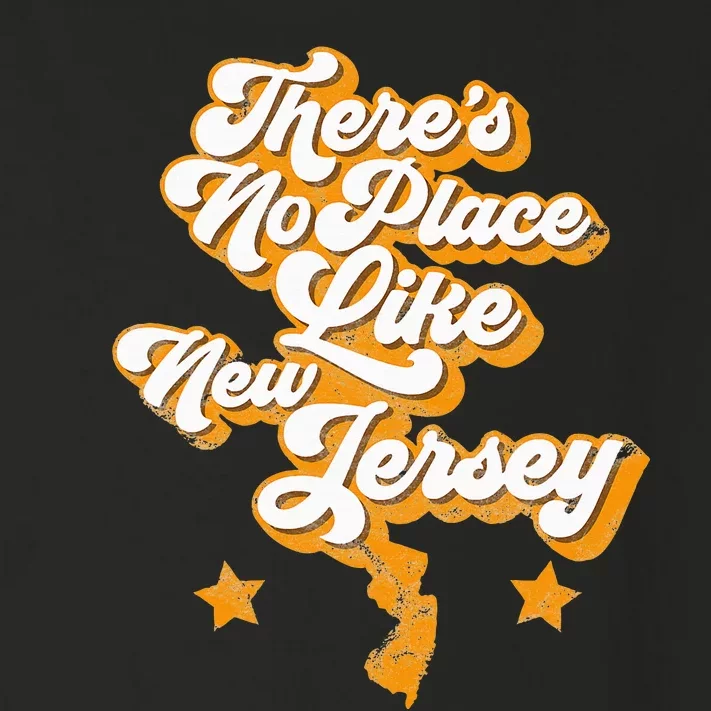 ThereS No Place Like New Jersey Home State Retro Style Toddler Long Sleeve Shirt