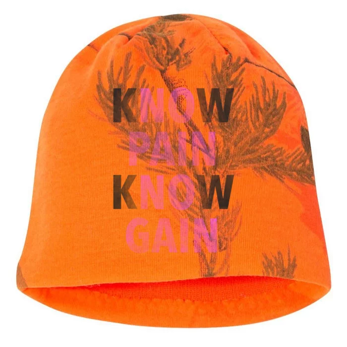 Trendy No Pain No Gain Gift Kati - Camo Knit Beanie