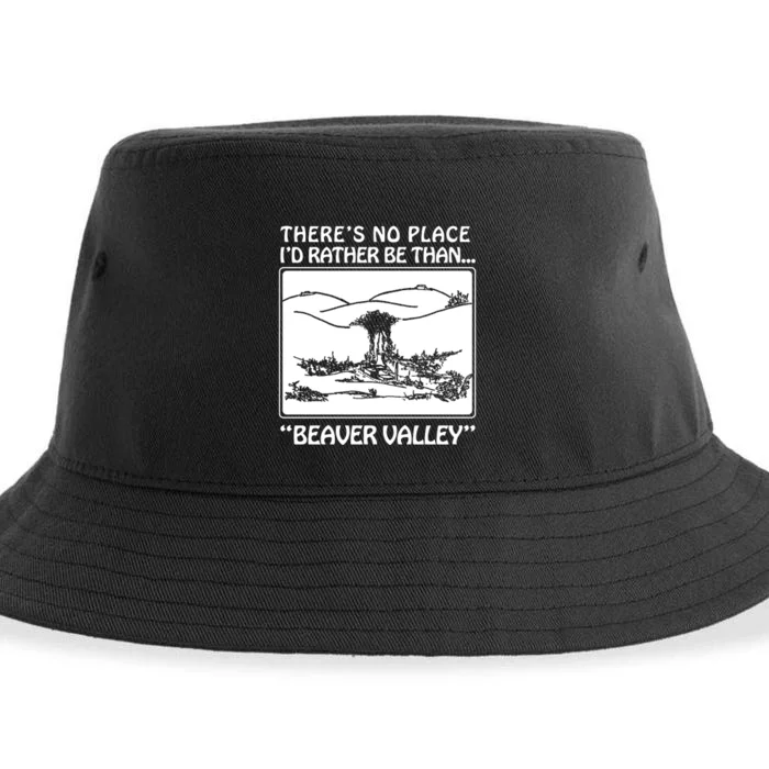 ThereS No Place ID Rather Be Than Beaver Valley Sustainable Bucket Hat