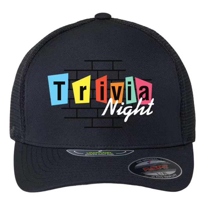 Trivia Night Pleasure Night Quiz Night Outings Gift Flexfit Unipanel Trucker Cap