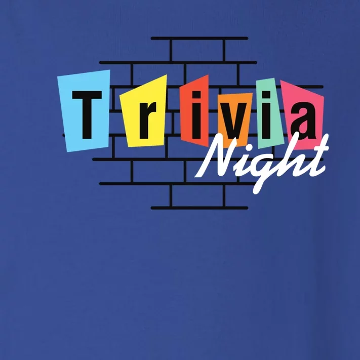 Trivia Night Pleasure Night Quiz Night Outings Gift Toddler Long Sleeve Shirt