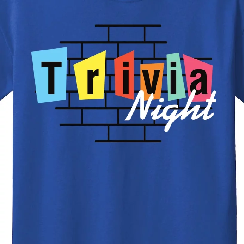 Trivia Night Pleasure Night Quiz Night Outings Gift Kids T-Shirt