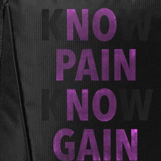 Trendy No Pain No Gain Cool Gift City Backpack