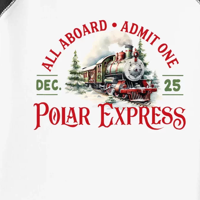 Train North Pole P.O.L.A.R E.X.P.R.E.S.S All Abroad Christmas Infant Baby Jersey Bodysuit