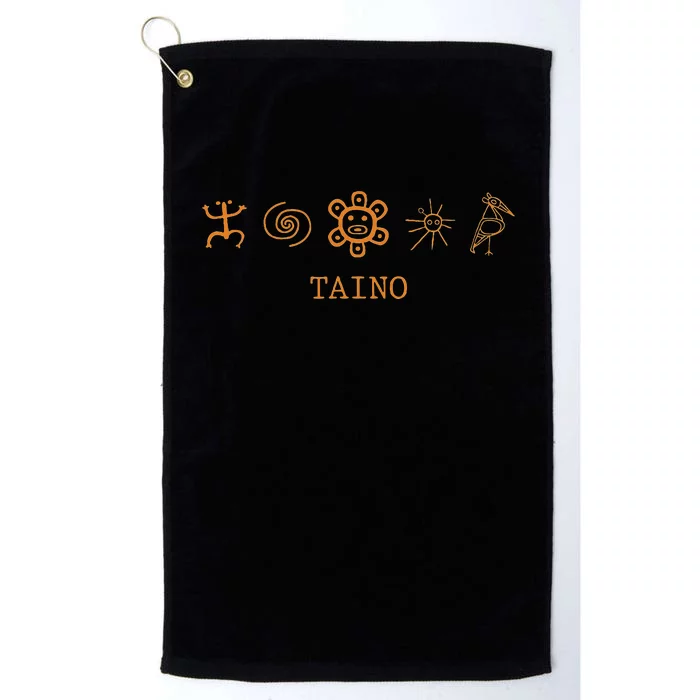 Taino Nation Puerto Rican Boricua Taino Platinum Collection Golf Towel