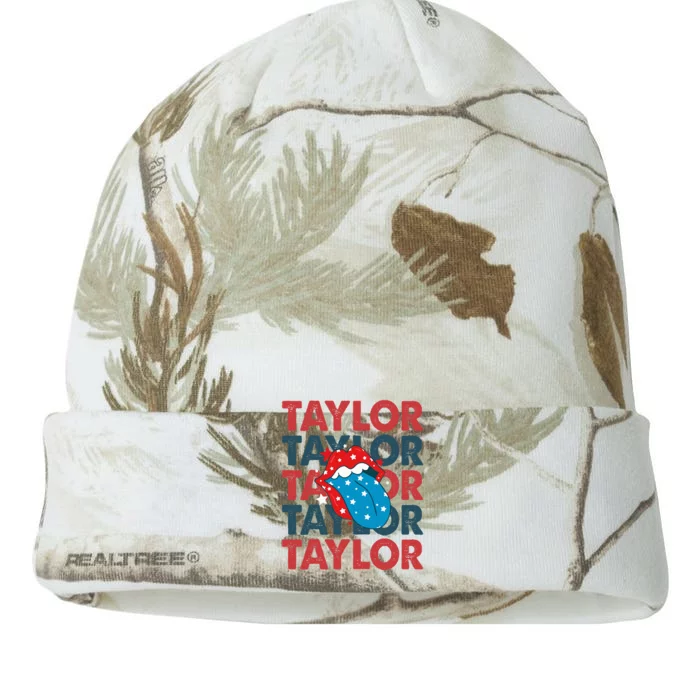 Taylor Name Personalized American 4th Of July Patriotic Kati - 12in Camo Beanie