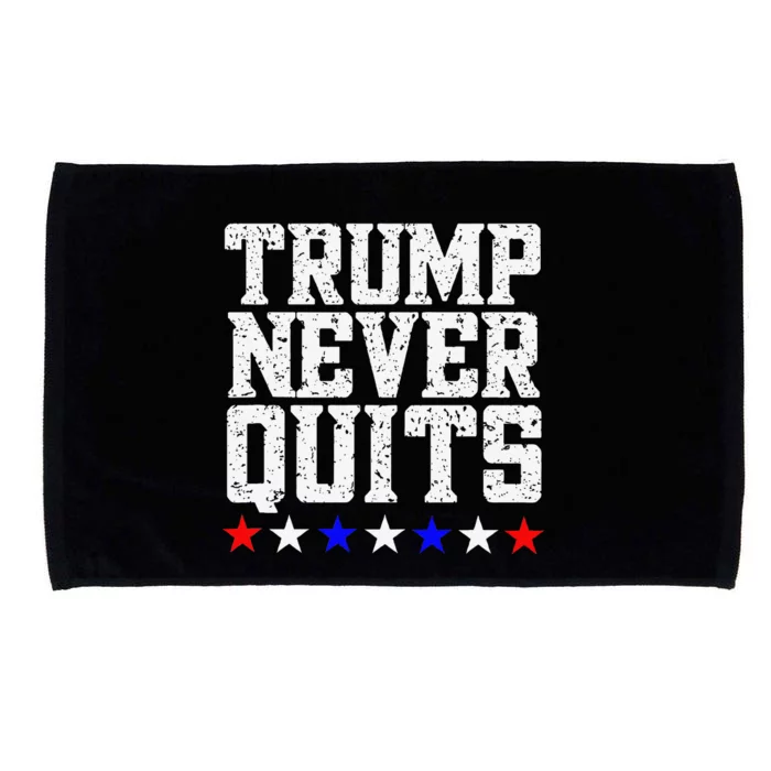 Trump Never Quits Microfiber Hand Towel