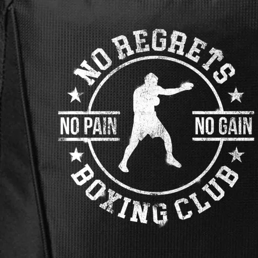 Trendy No Regrets Boxing Club No Pain No Gain Gym Gift City Backpack