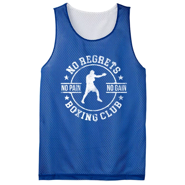 Trendy No Regrets Boxing Club No Pain No Gain Gym Gift Mesh Reversible Basketball Jersey Tank