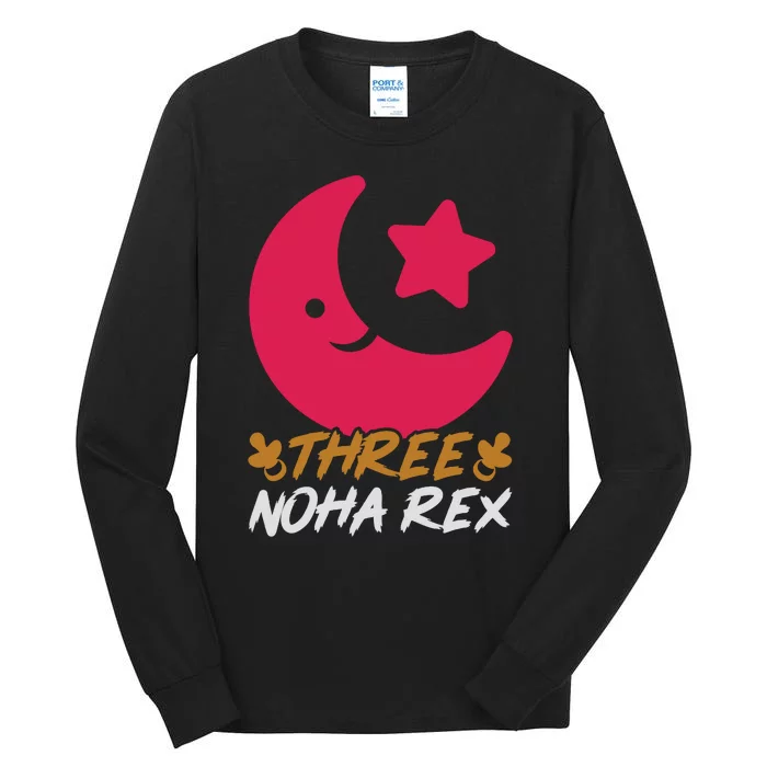 Three Noha Rex Tall Long Sleeve T-Shirt