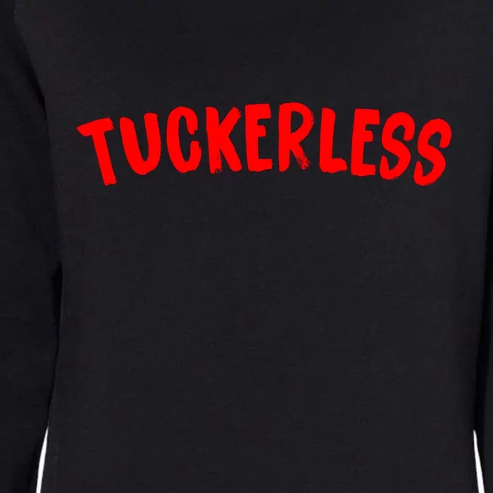 Tuckerless Novikov Red Logo Womens California Wash Sweatshirt