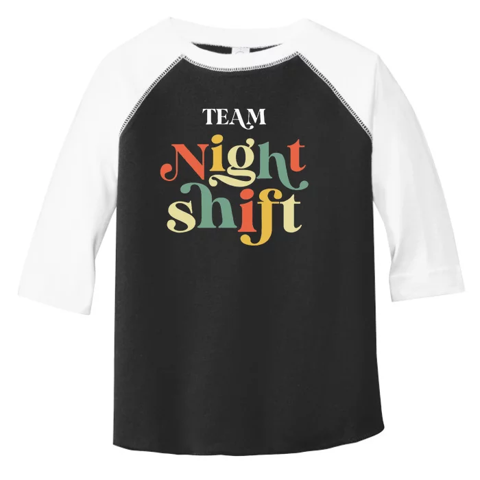 TEAM Night Shift Nurse ICU Nurse Team Critical Care Trauma Toddler Fine Jersey T-Shirt