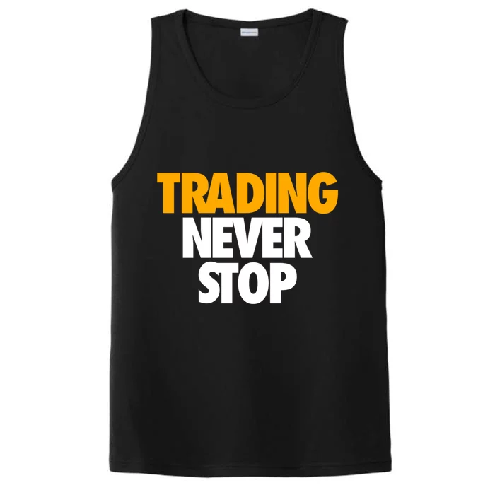 Trading Never Stop Cryptocurrency Gift Performance Tank