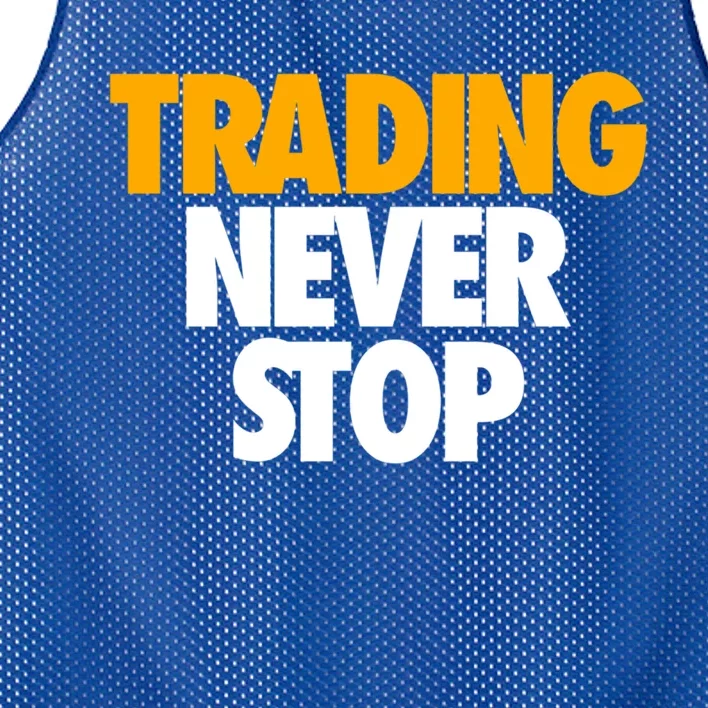 Trading Never Stop Cryptocurrency Gift Mesh Reversible Basketball Jersey Tank