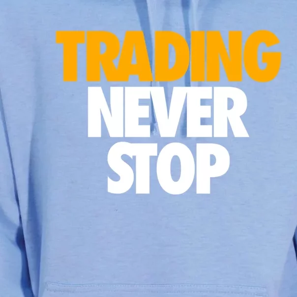 Trading Never Stop Cryptocurrency Gift Unisex Surf Hoodie