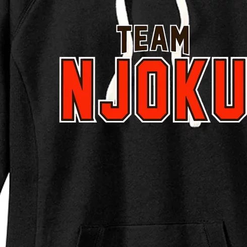 Team Njoku Surname Proud Family Last Name Women's Fleece Hoodie