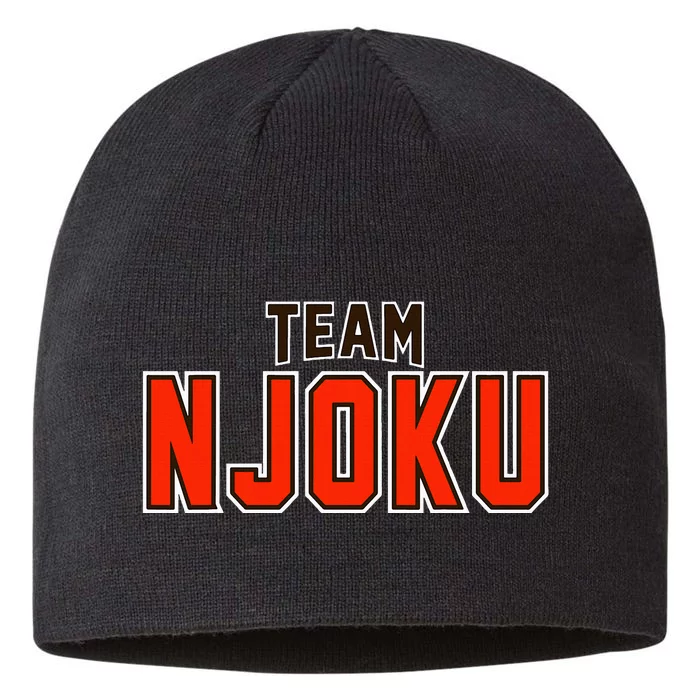 Team Njoku Surname Proud Family Last Name 8 1/2in Sustainable Knit Beanie