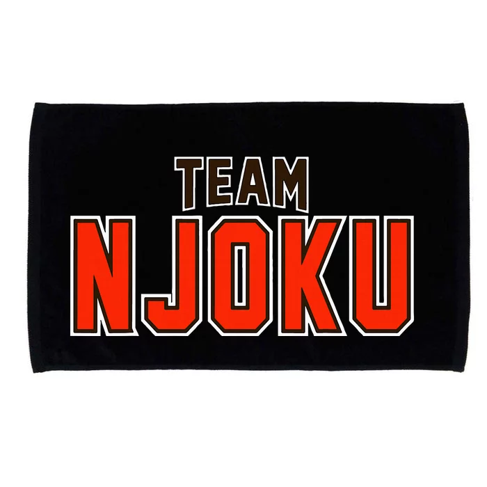 Team Njoku Surname Proud Family Last Name Microfiber Hand Towel