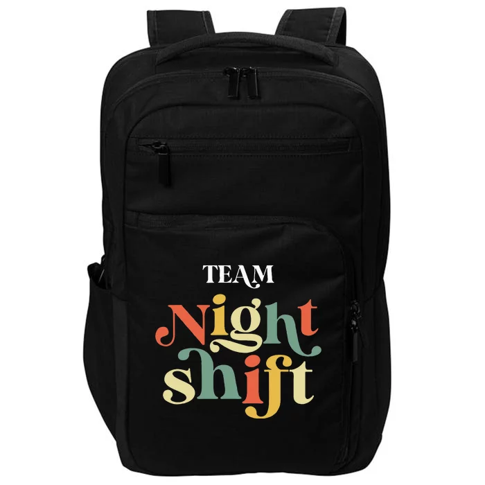 TEAM Night Shift Nurse ICU Nurse Team Critical Care Trauma Impact Tech Backpack