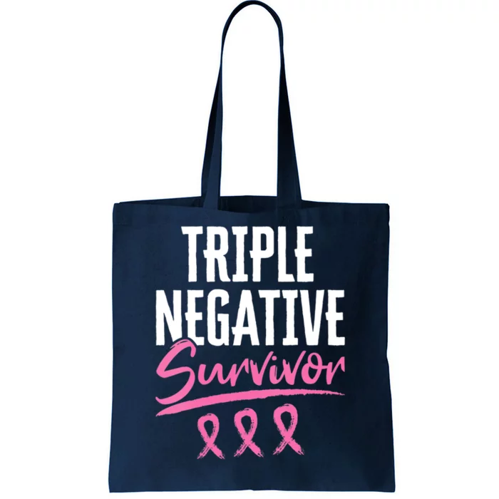 Triple Negative Survivor Breast Cancer Awareness TNBC Tote Bag