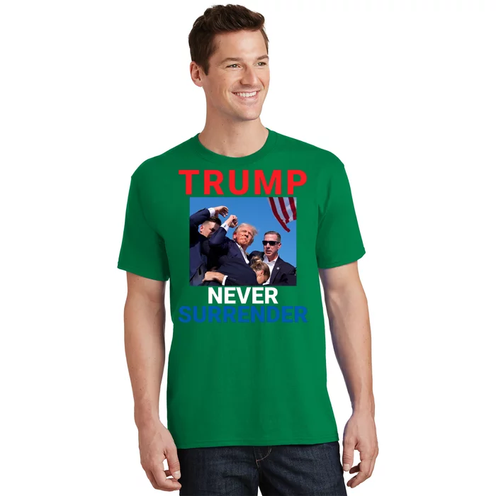 Trump Never Surrender 2024 Pennsylvania Rally 2024 Usa Flag Save Our Republic T-Shirt