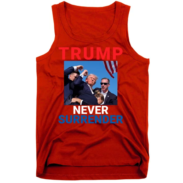 Trump Never Surrender 2024 Pennsylvania Rally 2024 Usa Flag Save Our Republic Tank Top