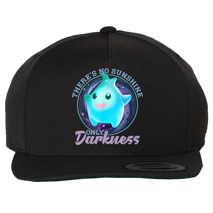 Theres No Sunshine Only Darkness Shiny Wool Snapback Cap