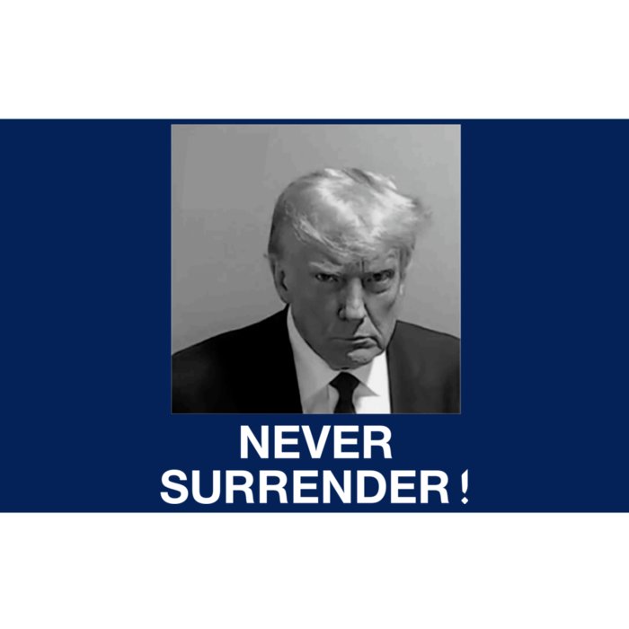 Trump never surrender Donald Trump Mugshot 2024 Bumper Sticker