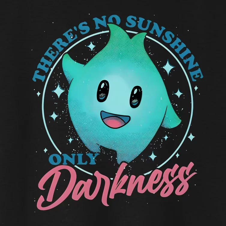 Theres No Sunshine Only Darkness Lumalee Luma Star Cute Game Lover Women's Crop Top Tee