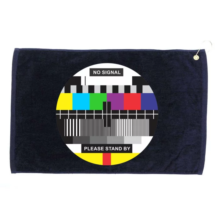 Tv No Signal Grommeted Golf Towel