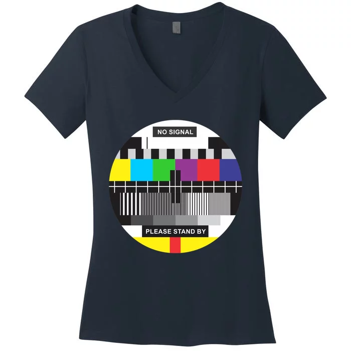 Tv No Signal Women's V-Neck T-Shirt