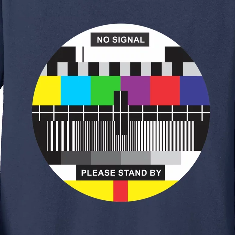 Tv No Signal Kids Long Sleeve Shirt