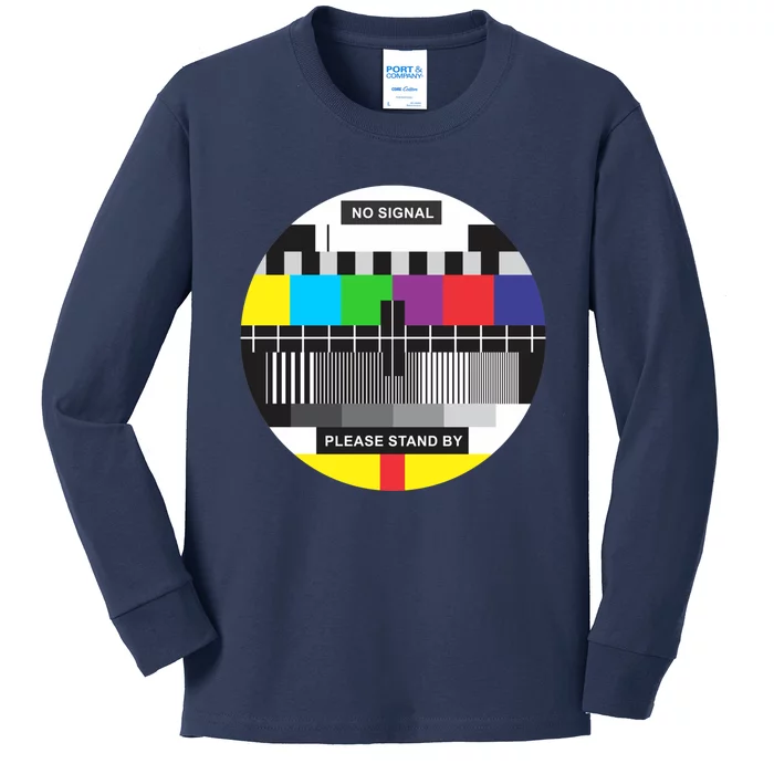 Tv No Signal Kids Long Sleeve Shirt