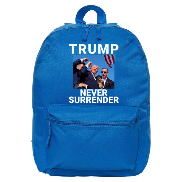 Trump Never Surrender 2024 Pennsylvania Rally 2024 Usa Flag Save Our Republic 16 in Basic Backpack