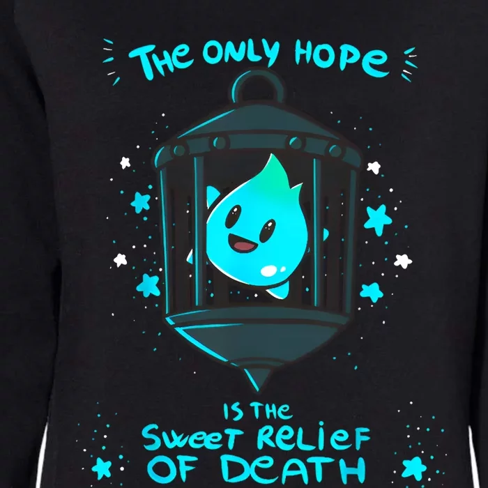 Theres No Sunshine Only Darkness Luma Star The Only Hope Is The Sweet Womens California Wash Sweatshirt