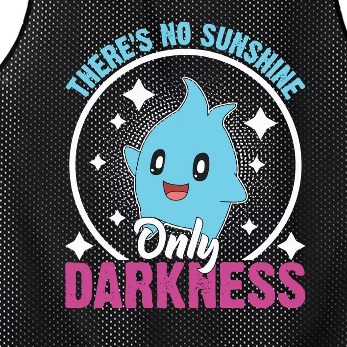 Theres No Sunshine Only Darkness Lumalee Luma Star Cute Game Lover Mesh Reversible Basketball Jersey Tank