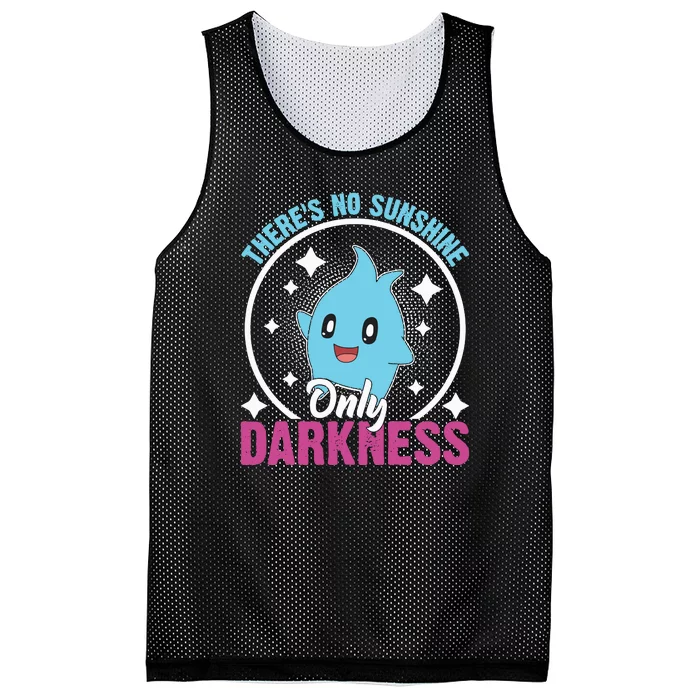 Theres No Sunshine Only Darkness Lumalee Luma Star Cute Game Lover Mesh Reversible Basketball Jersey Tank