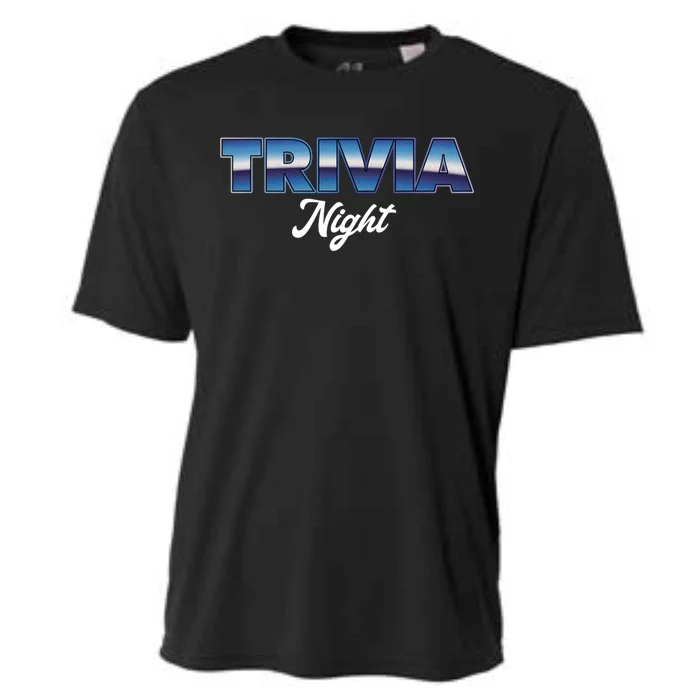 Trivia Night Show Pub Game Quiz Trivia Night Cool Gift Cooling Performance Crew T-Shirt