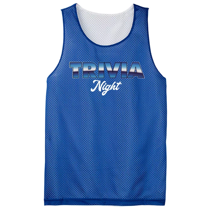 Trivia Night Show Pub Game Quiz Trivia Night Cool Gift Mesh Reversible Basketball Jersey Tank