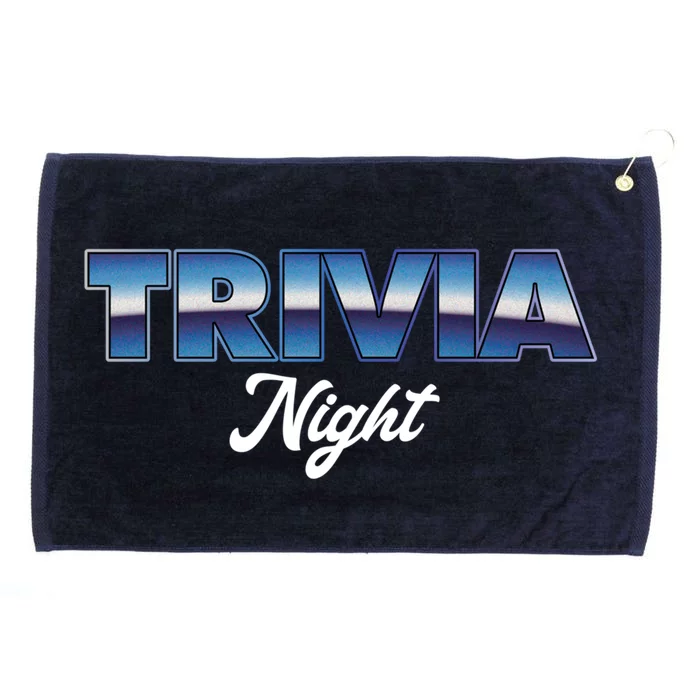 Trivia Night Show Pub Game Quiz Trivia Night Cool Gift Grommeted Golf Towel