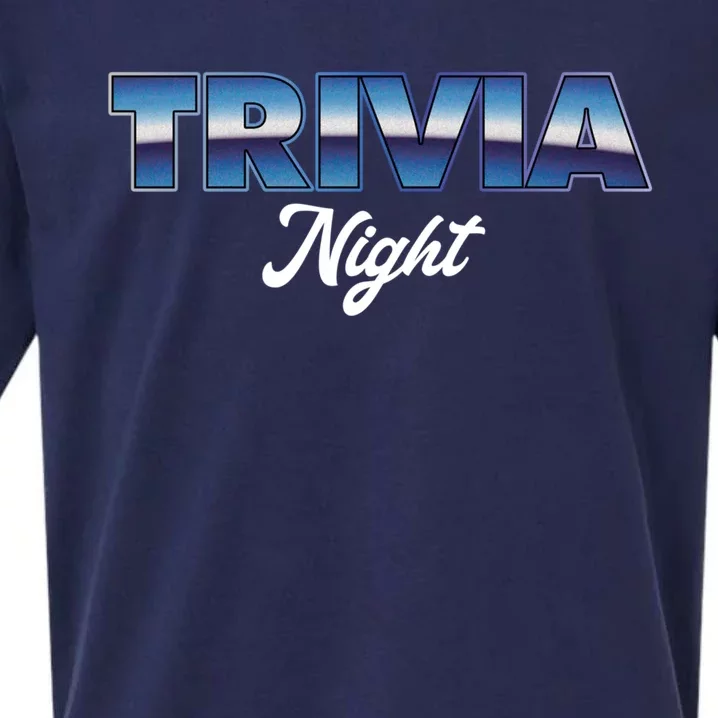 Trivia Night Show Pub Game Quiz Trivia Night Cool Gift Sueded Cloud Jersey T-Shirt