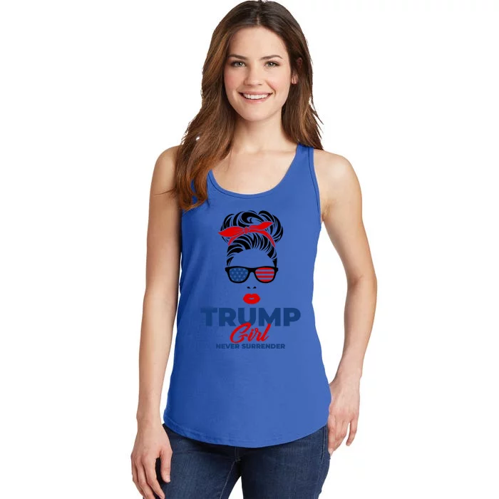 Trump Never Surrender Gift Ladies Essential Tank