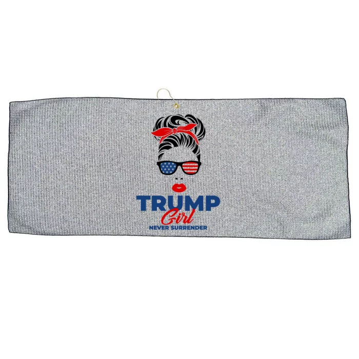 Trump Never Surrender Gift Large Microfiber Waffle Golf Towel