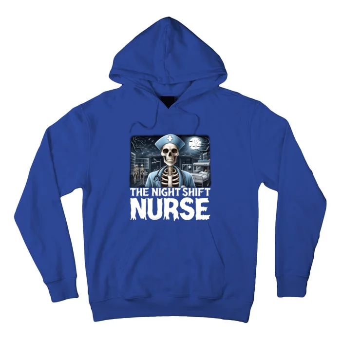 The Night Shift Nurse Spooky Ghost Nurse Halloween Costume Tall Hoodie