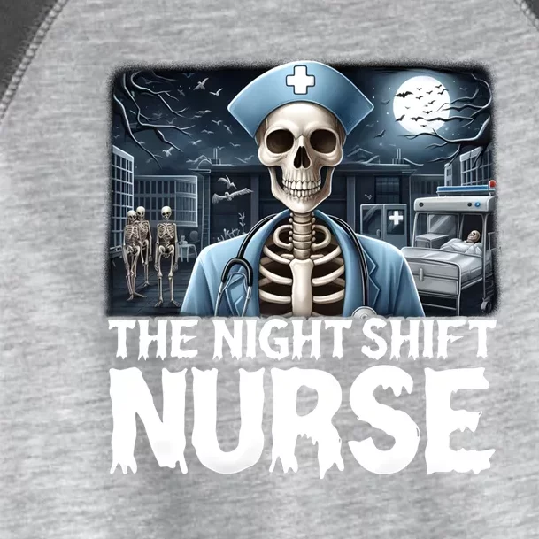 The Night Shift Nurse Spooky Ghost Nurse Halloween Costume Toddler Fine Jersey T-Shirt