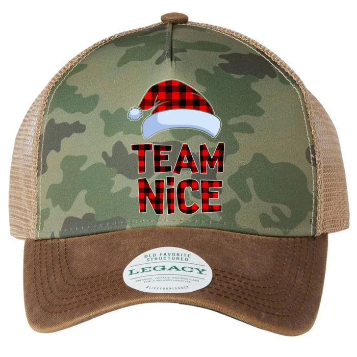 Team Nice Santa Red Plaid Claus Christmas Pajama For Family Legacy Tie Dye Trucker Hat